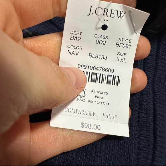 J crew Cotton half-zip sweater - Picture 4 of 4